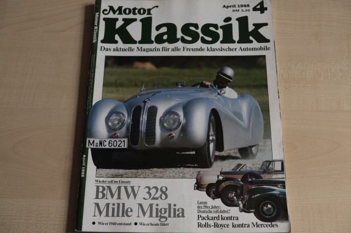 Deckblatt Motor Klassik (04/1988)